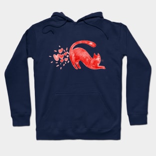 Narcissistic red cat and his lovely fart Hoodie